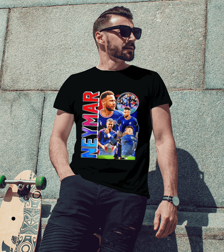 Neymar Paris Saint Germain Football Icon PSG Number 10 T-Shirt