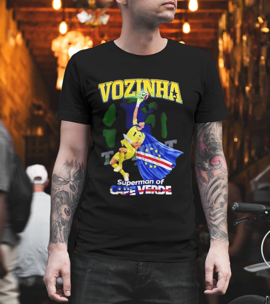 2026 Vozinha Superman Cape Verde Socer Hero T-Shirt