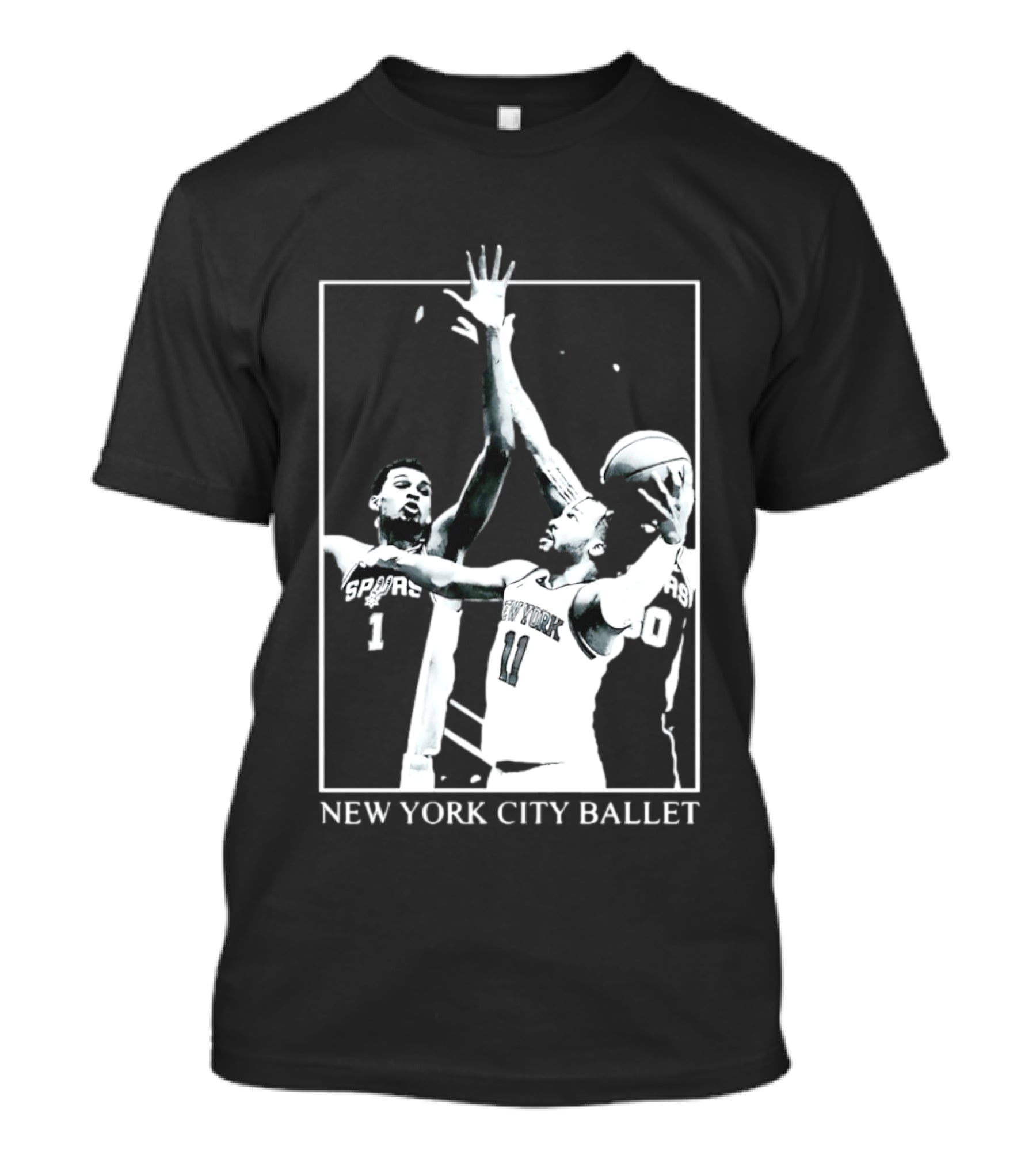 Jalen Brunson New York Spurs NBA Matchup Ballet Performance T-Shirt