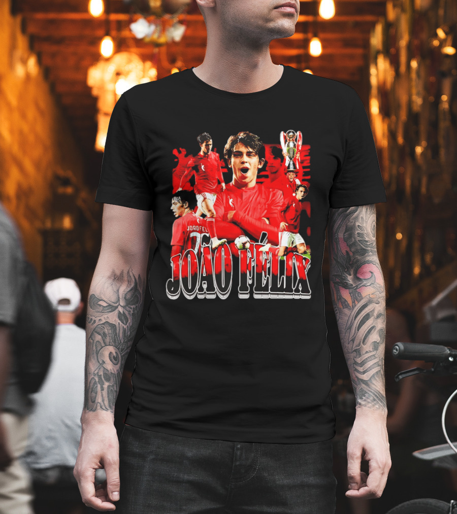 João Félix SL Benfica Football Star Reds Celebration T-Shirt