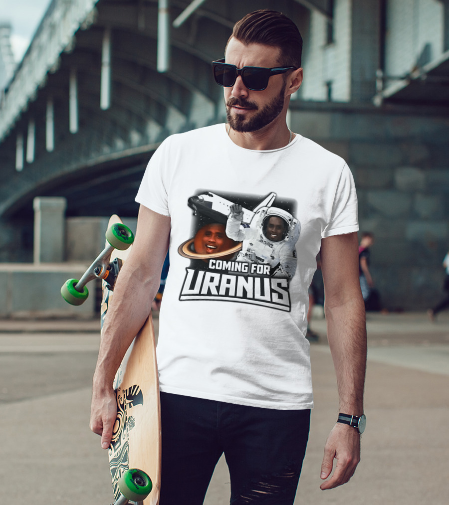 Coming For Uranus Astronaut Spaceship Humor T-Shirt