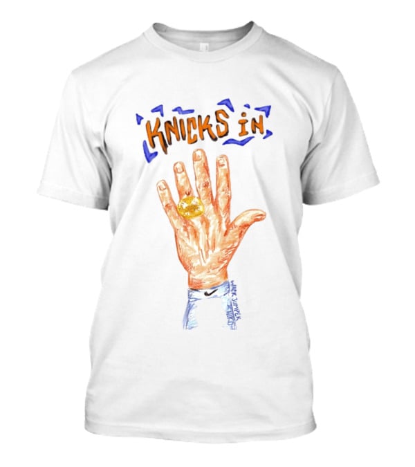 Knicks In Five Hand New York Knicks Basketball NBA 2026 T-Shirt