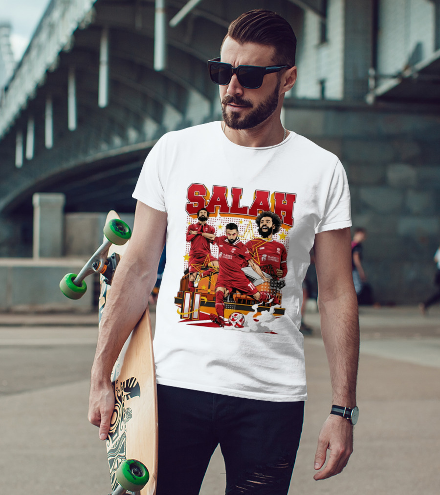 Mohamed Salah Liverpool FC Planet Euphoria Premier League T-Shirt