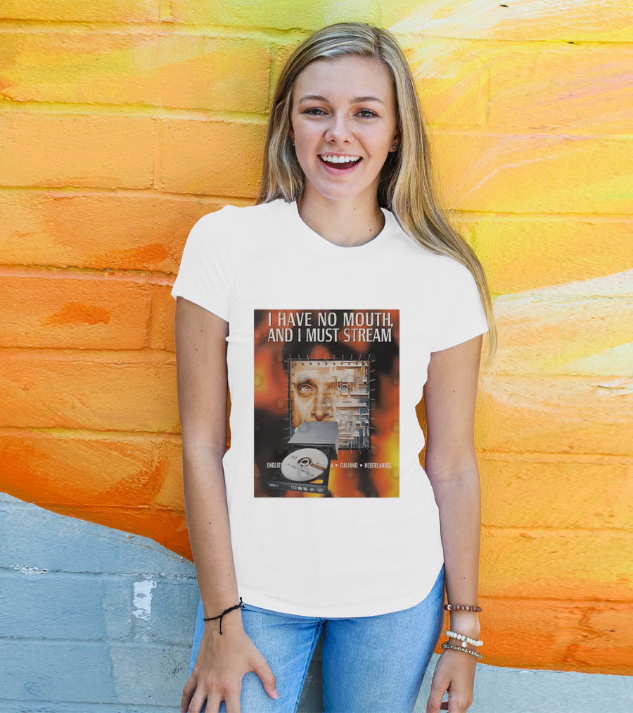 I Have No Mouth And I Must Stream Disc Drive Maze T-Shirt