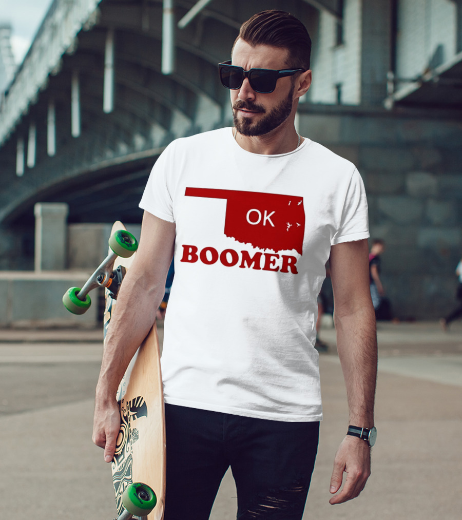 Oklahoma State OK Boomer Map T-Shirt
