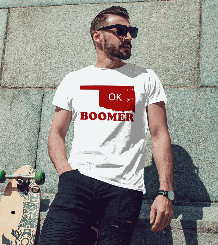 Oklahoma State OK Boomer Map T-Shirt