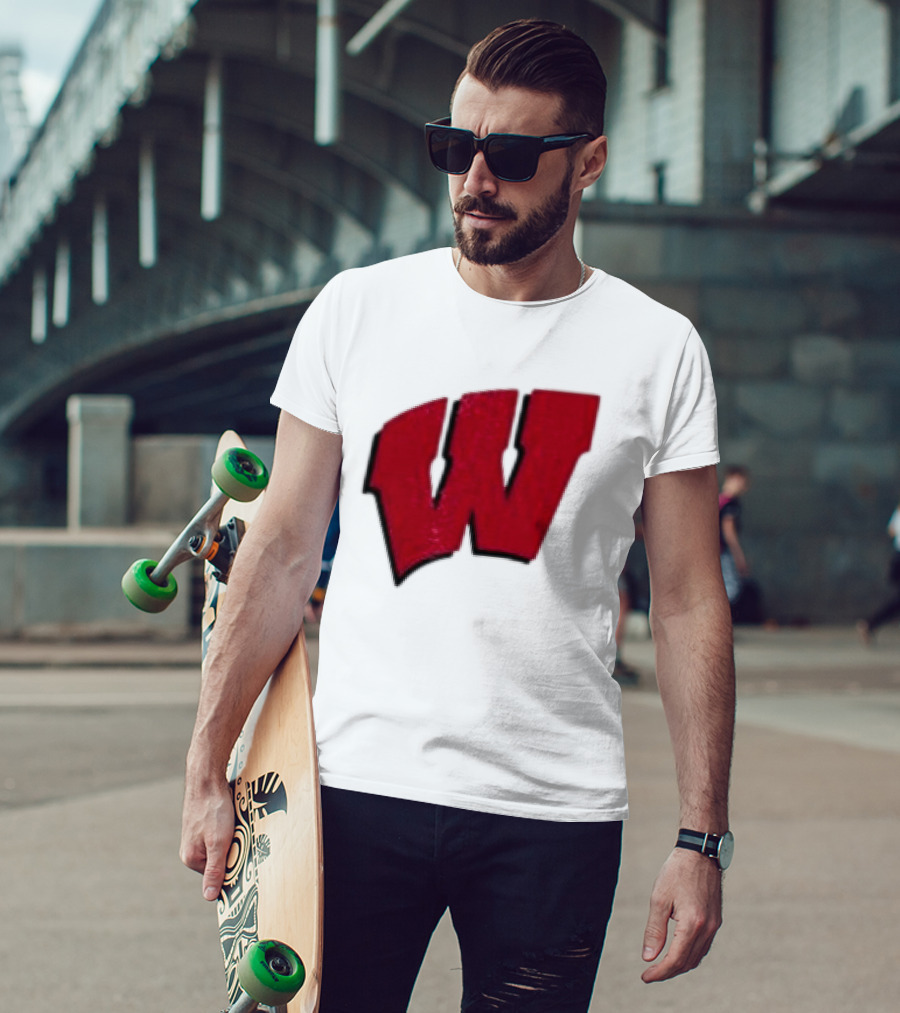 Grateful Dead Bears Wisconsin Badgers Collaboration T-Shirt