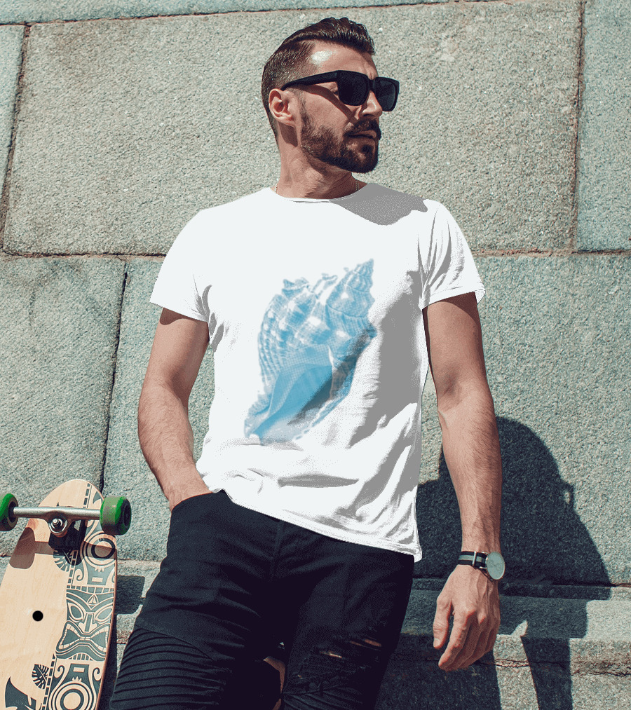 Sonder Haus Ocean Blue Conch T-Shirt