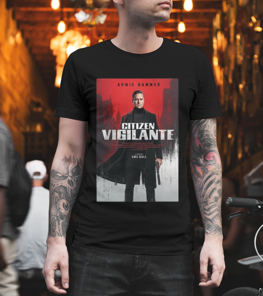 Armie Hammer Citizen Vigilante Film By Uwe Boll T-Shirt