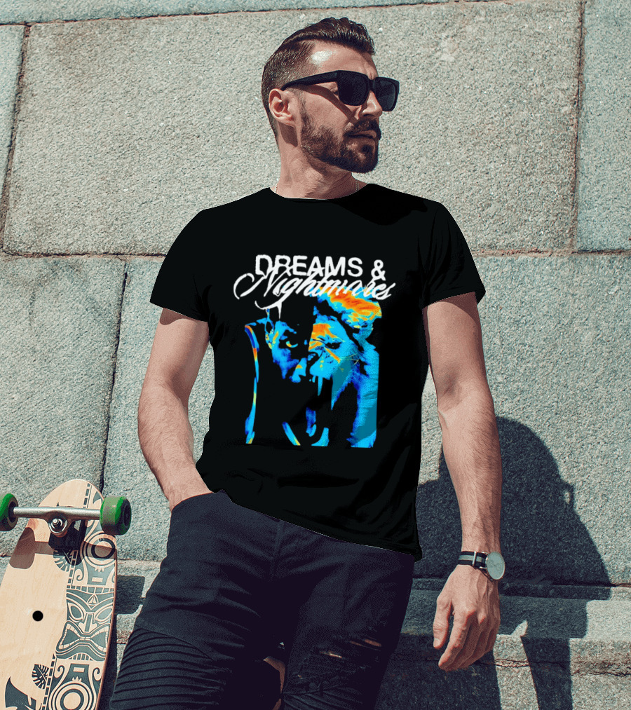 LeBron James Los Angeles Lakers Dreams Nightmares Watercolor Artistry T-Shirt