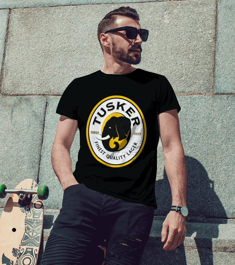 Tusker Elephant Finest Quality Lager Since 1922 T-Shirt
