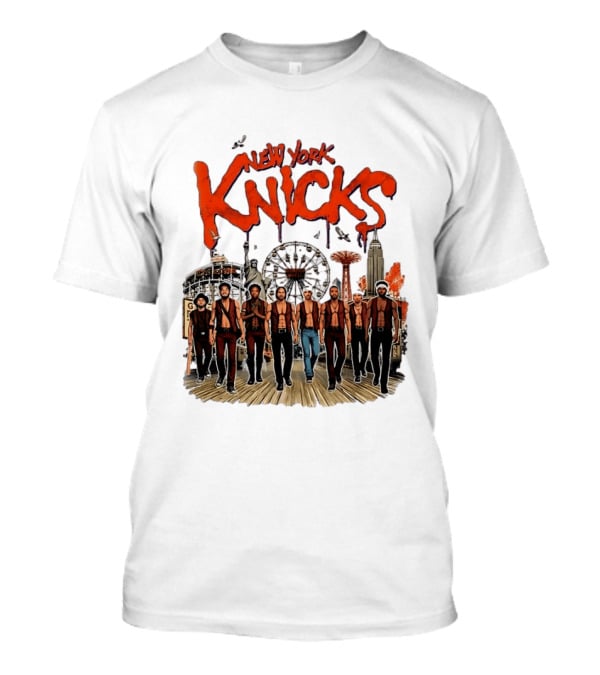 New York Knicks The Warriors Coney Island Gang Ferris Wheel Empire State Building T-Shirt