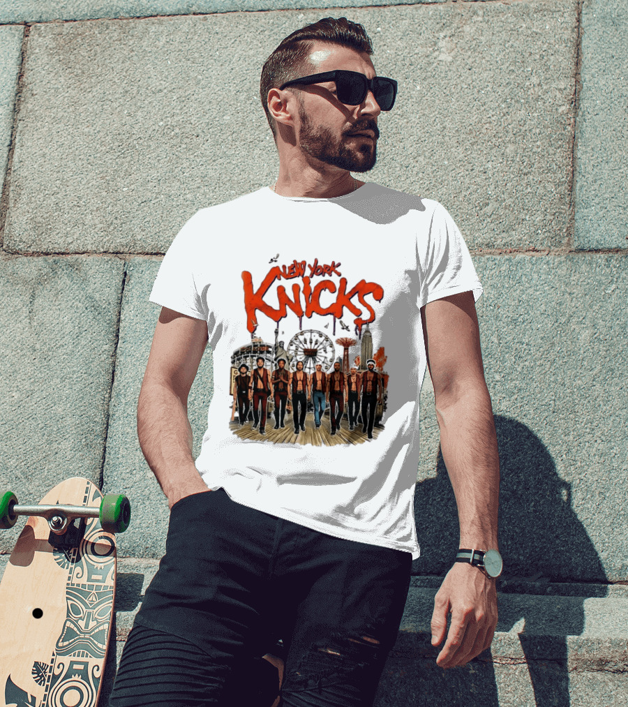 New York Knicks The Warriors Coney Island Gang Ferris Wheel Empire State Building T-Shirt