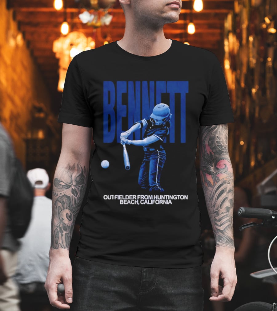 Bennett Outfielder Huntington Beach California Baseball Player T-Shirt