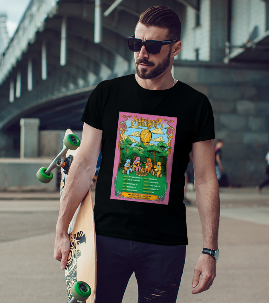 Splintered Sunlight Summer 2026 Tour New Martinsville King Prussia Asbury Waterbury Manchester Ardmore Long Pond Branch Lakewood T-Shirt