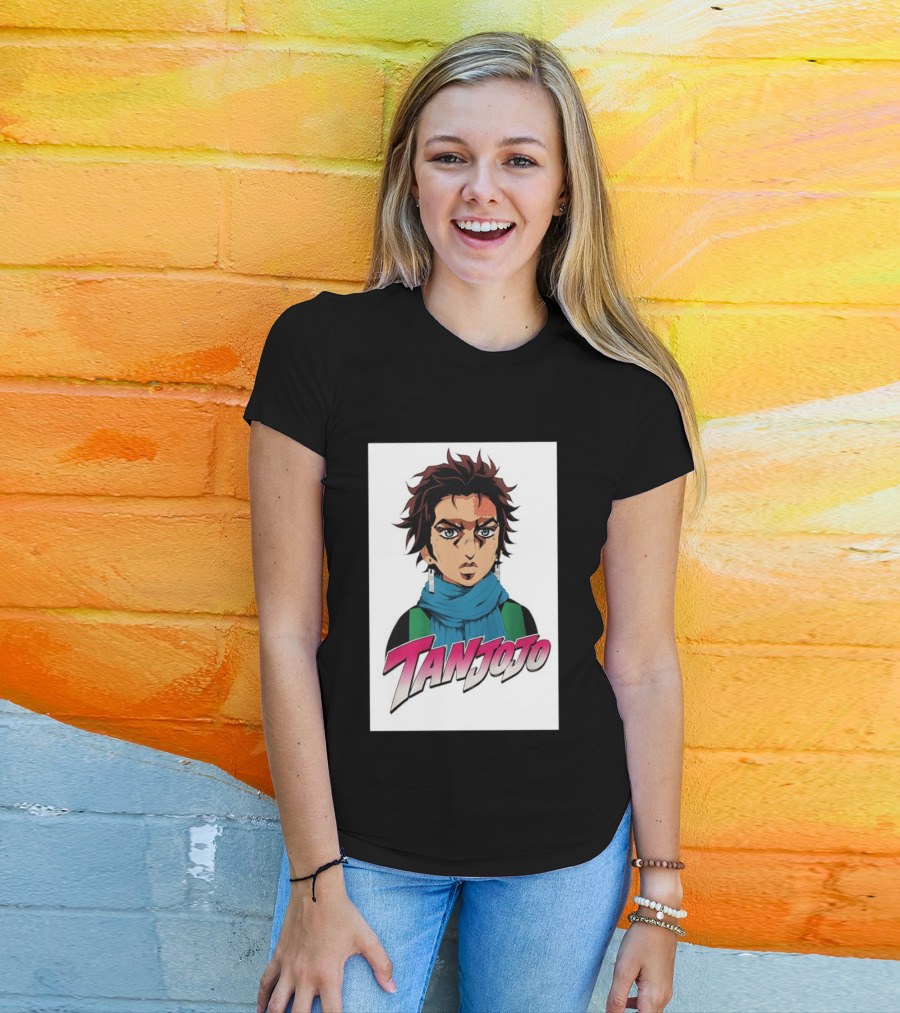 Tan JoJo Anime Manga Character Fusion T-Shirt