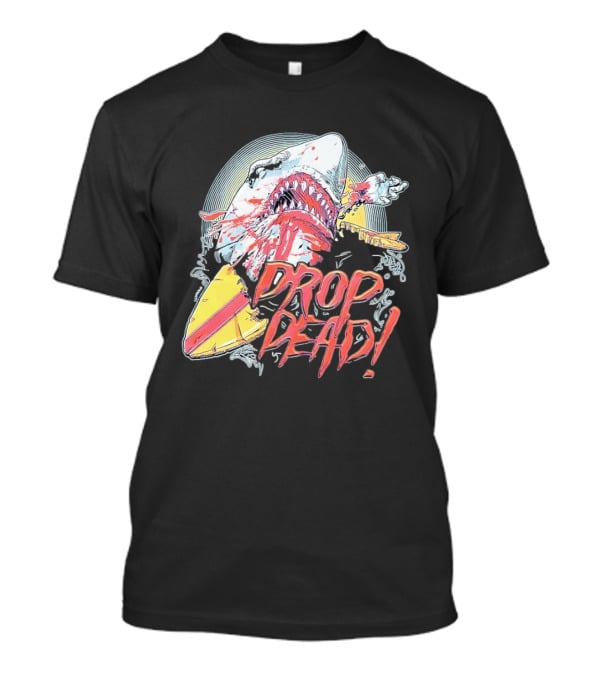 Drop Dead Shark Attack Surfboard T-Shirt