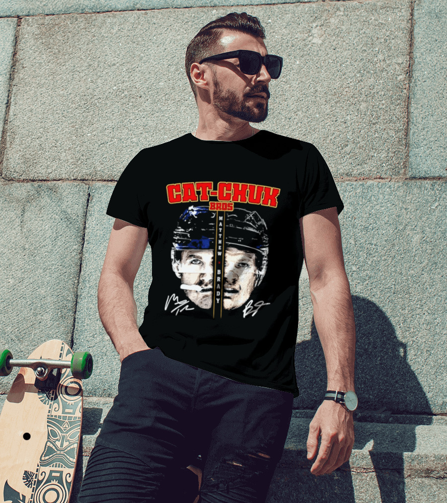 Florida Cat Chuk Bros Matthew Brady Tkachuk Signatures T-Shirt