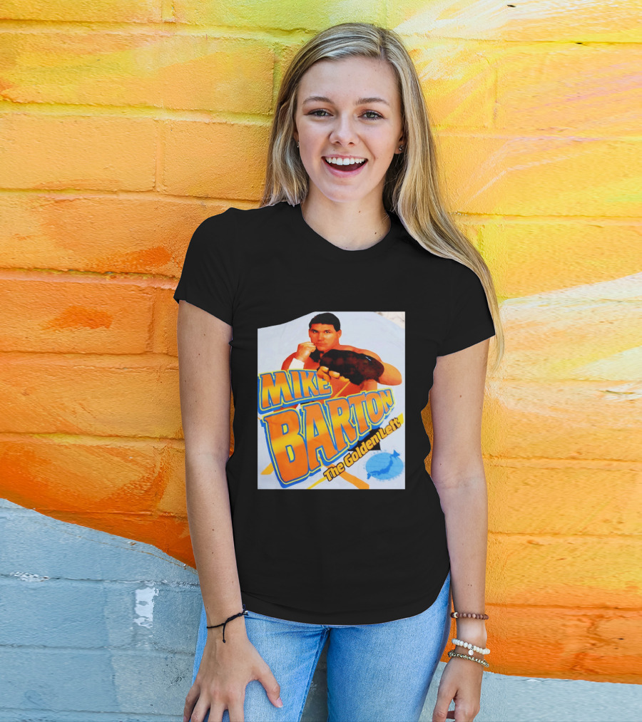 Mike Barton The Golden Left Boxer Retro Sports T-Shirt