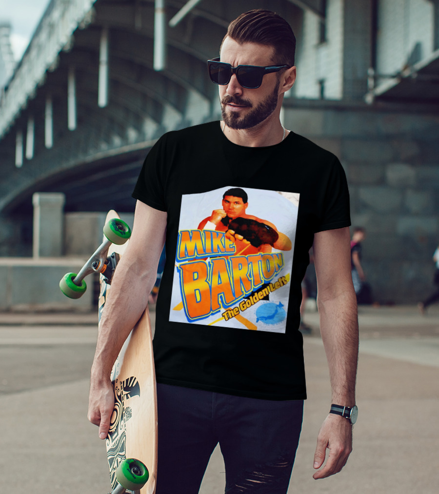 Mike Barton The Golden Left Boxer Retro Sports T-Shirt