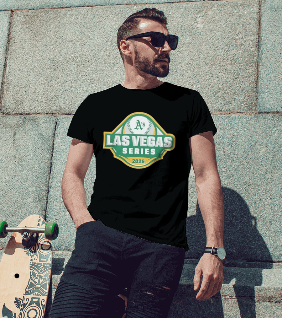 Oakland Athletics A's Las Vegas Series 2026 Green MLB Baseball T-Shirt