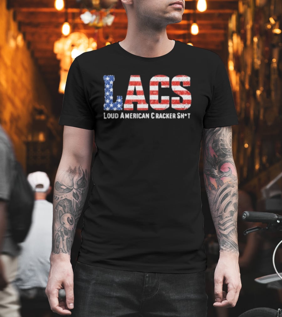 LACS Loud American Cracker USA Flag T-Shirt