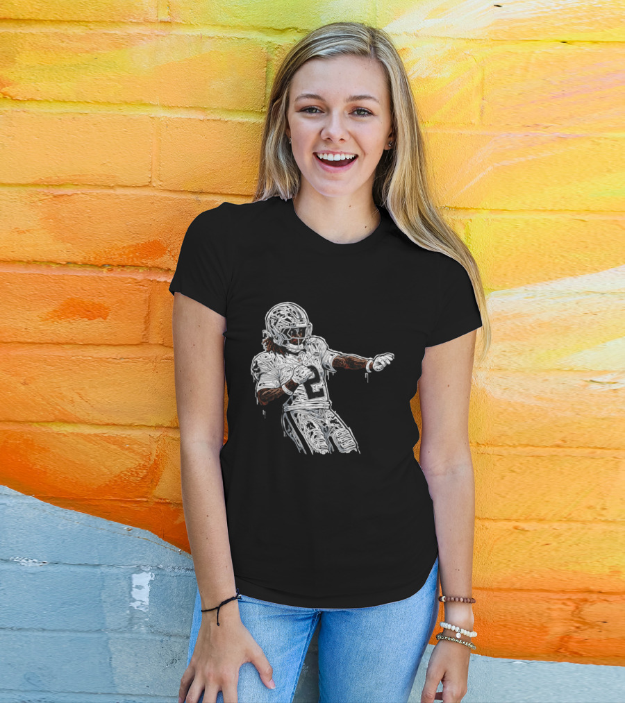 Las Vegas Raiders Ashton Jeanty 2 Football Player T-Shirt