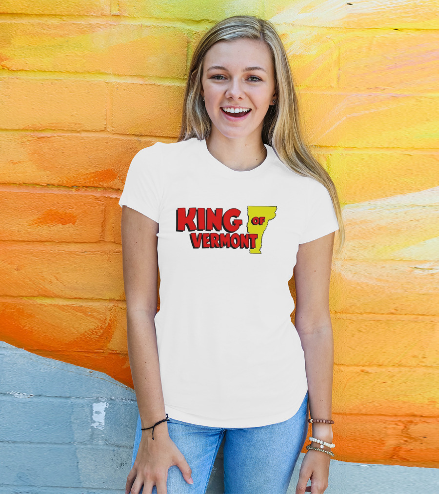 KING OF VERMONT Map T-Shirt
