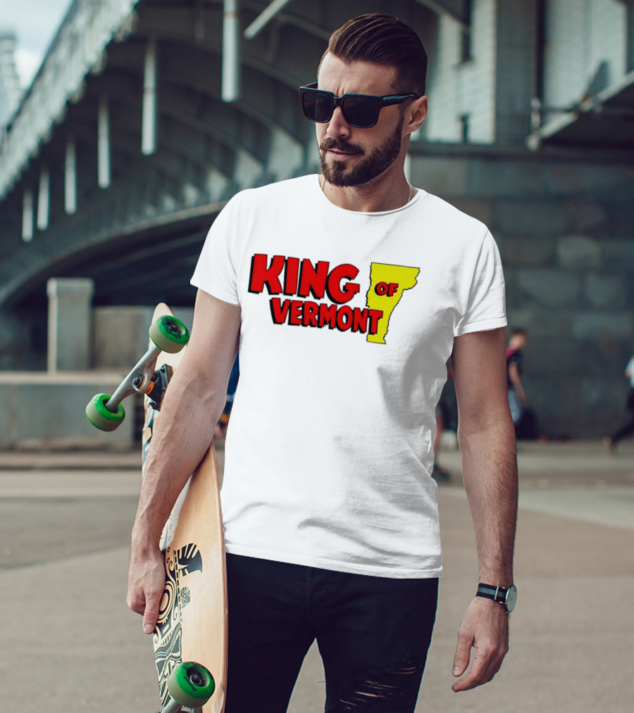 KING OF VERMONT Map T-Shirt