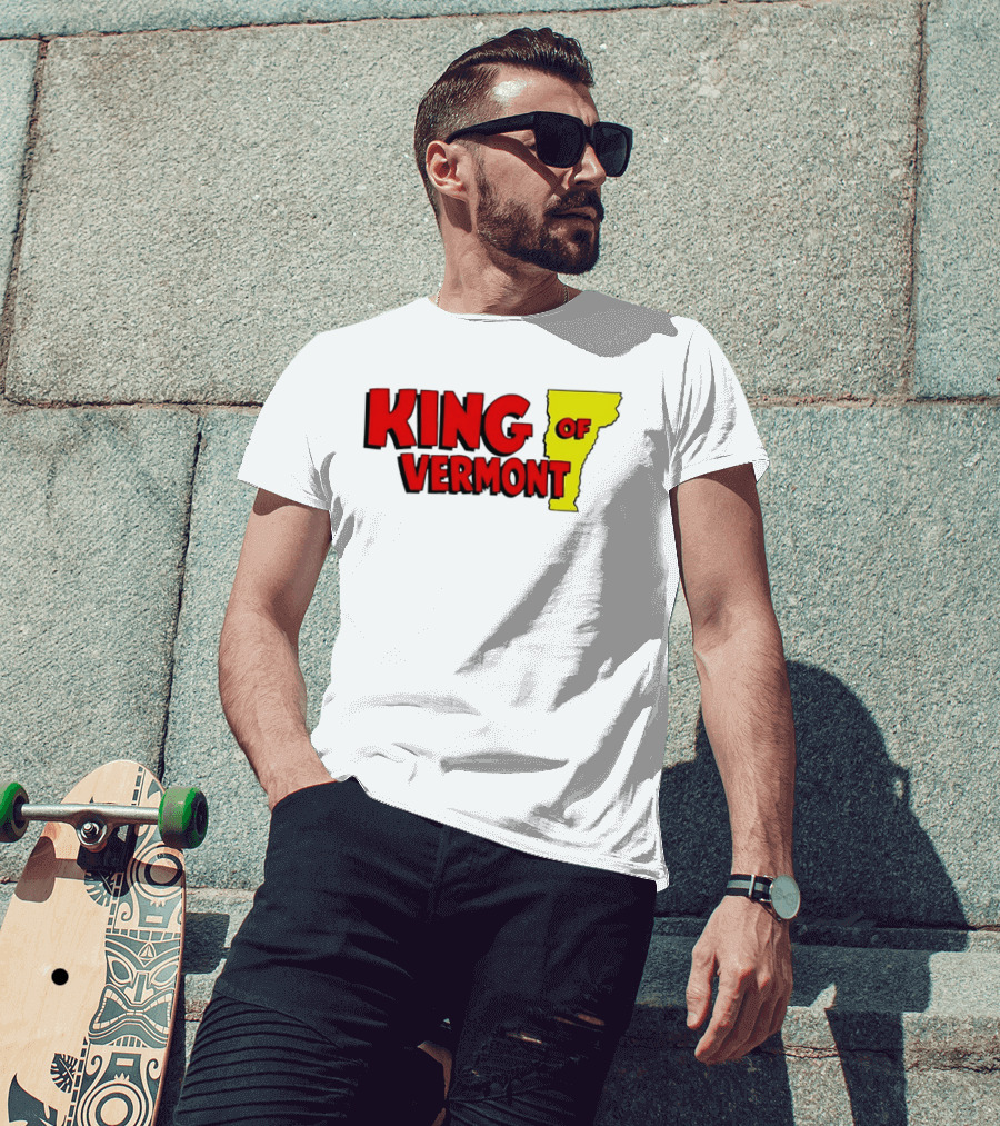 KING OF VERMONT Map T-Shirt