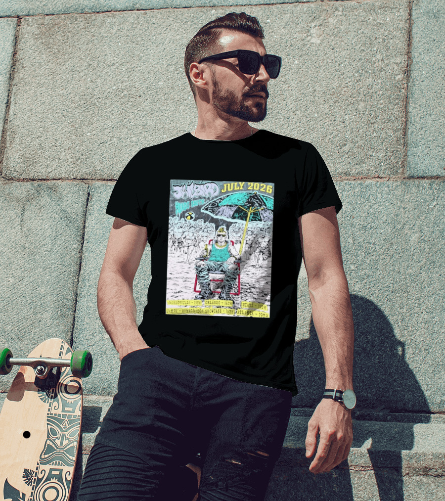 Jailbird Heads South July 2026 Tour Jacksonville Orlando Miami Tampa Atlanta T-Shirt
