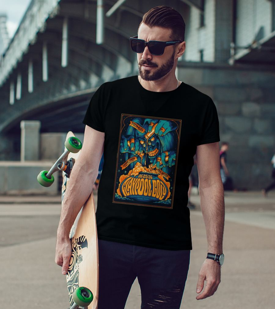 Primus Claypool Lennon Delirium Frog Brigade June 25 2026 Pavilion Toyota Music Factory Irving TX T-Shirt