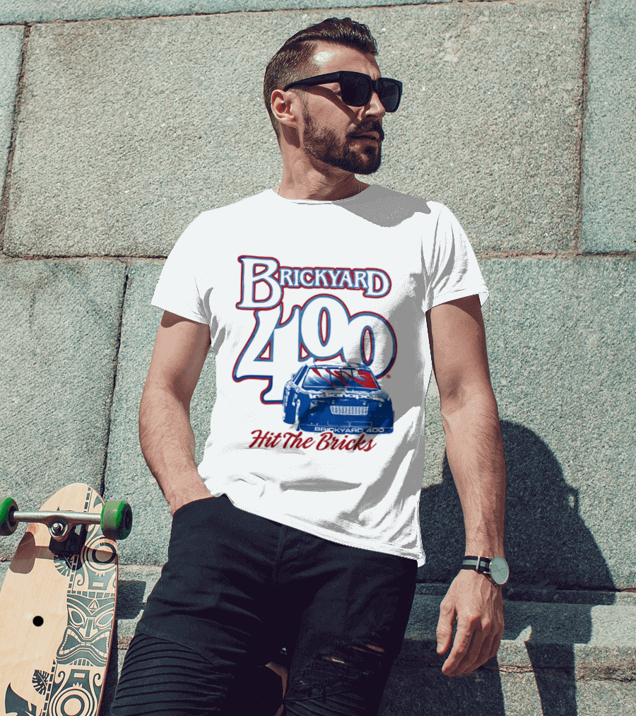 Brickyard 400 Hit The Bricks Indianapolis Motor Speedway Racing Car T-Shirt