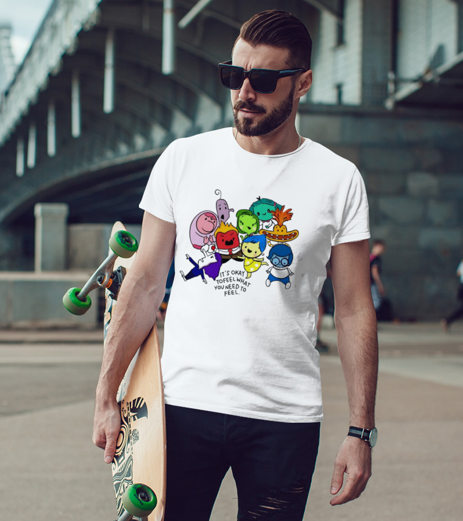 Inside Out Characters It's Okay To Feel What You Need To Feel Pixar T-Shirt