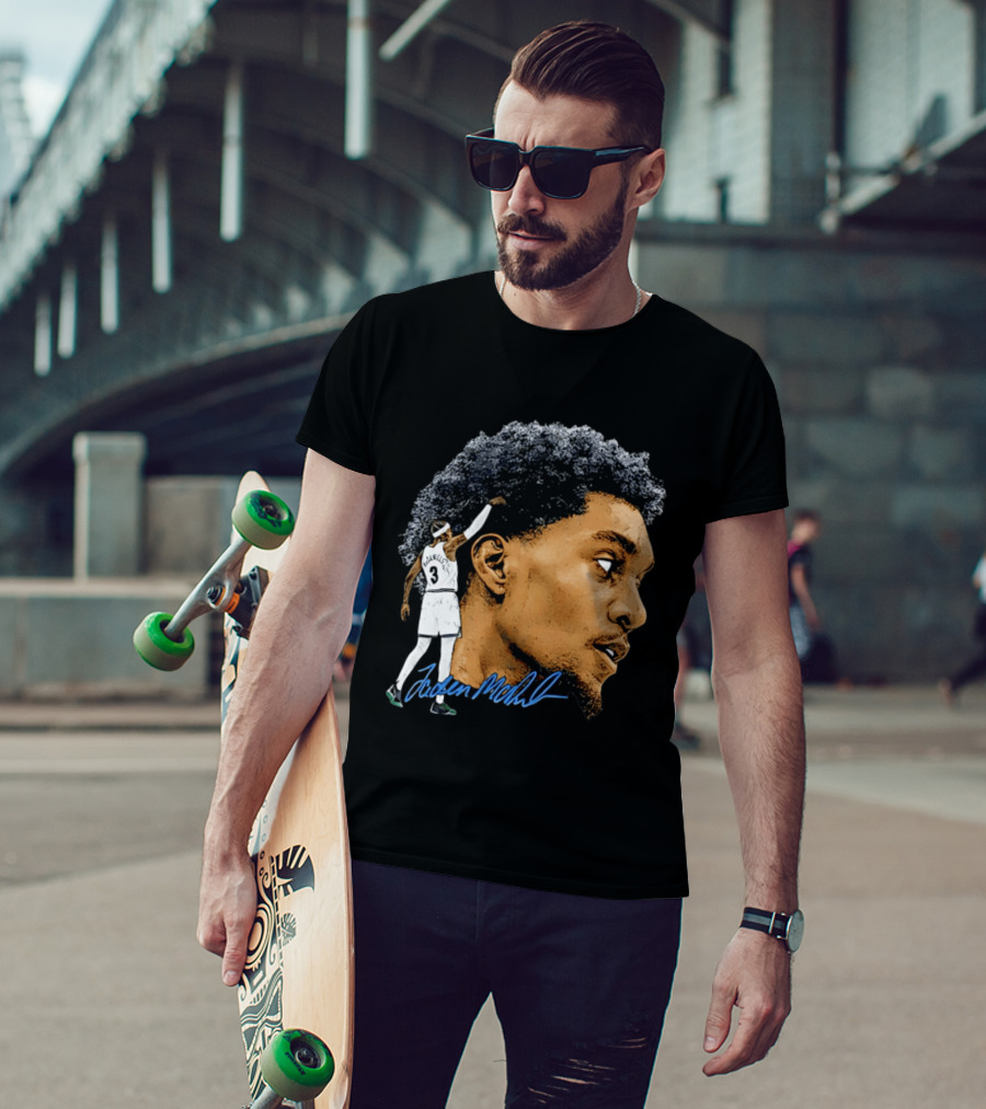 Anthony Edwards Minnesota Timberwolves Jordan McLaughlin Signature T-Shirt