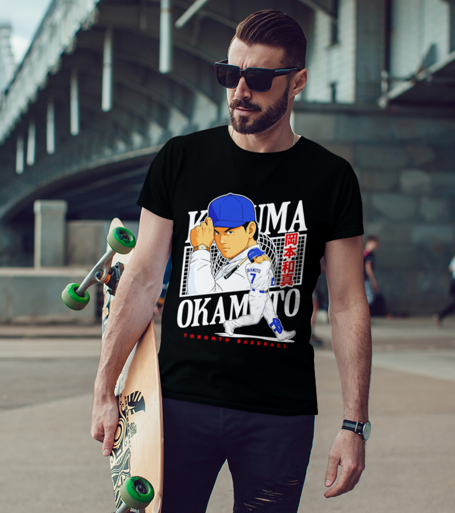 Kazuma Okamoto Toronto Baseball Anime T-Shirt