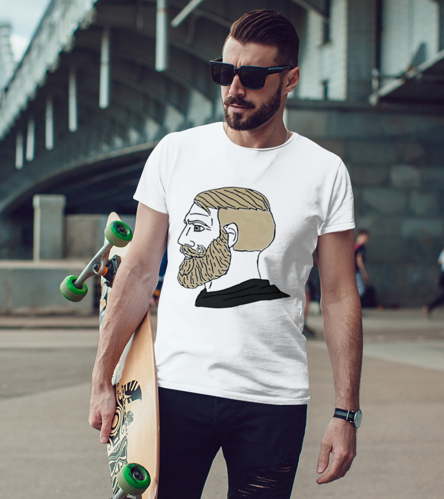 Chad Complex Gigachad Meme Alpha Male Profile T-Shirt