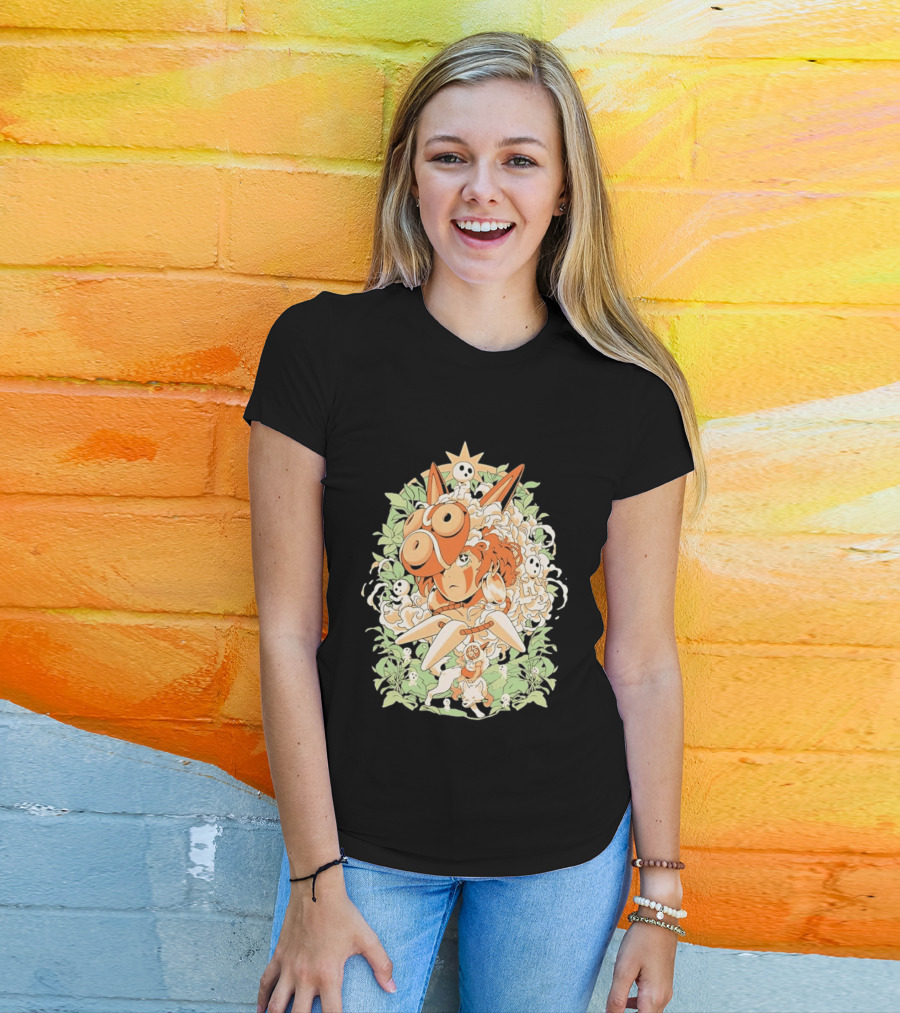 Princess Mononoke Moro Kodama Spirit Forest Adventure T-Shirt