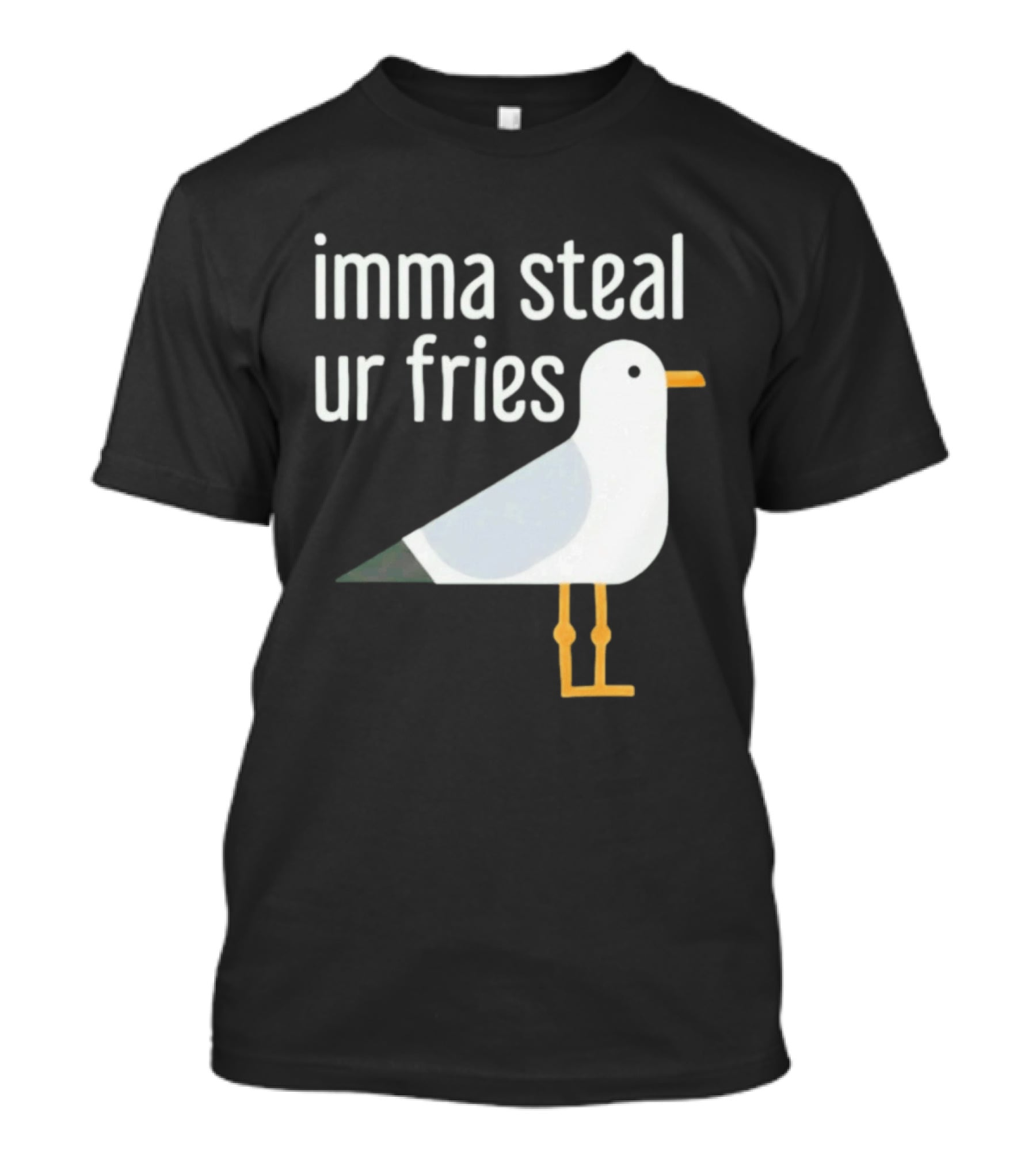 Imma Steal Ur Fries Seagull Bird Beach Humor T-Shirt