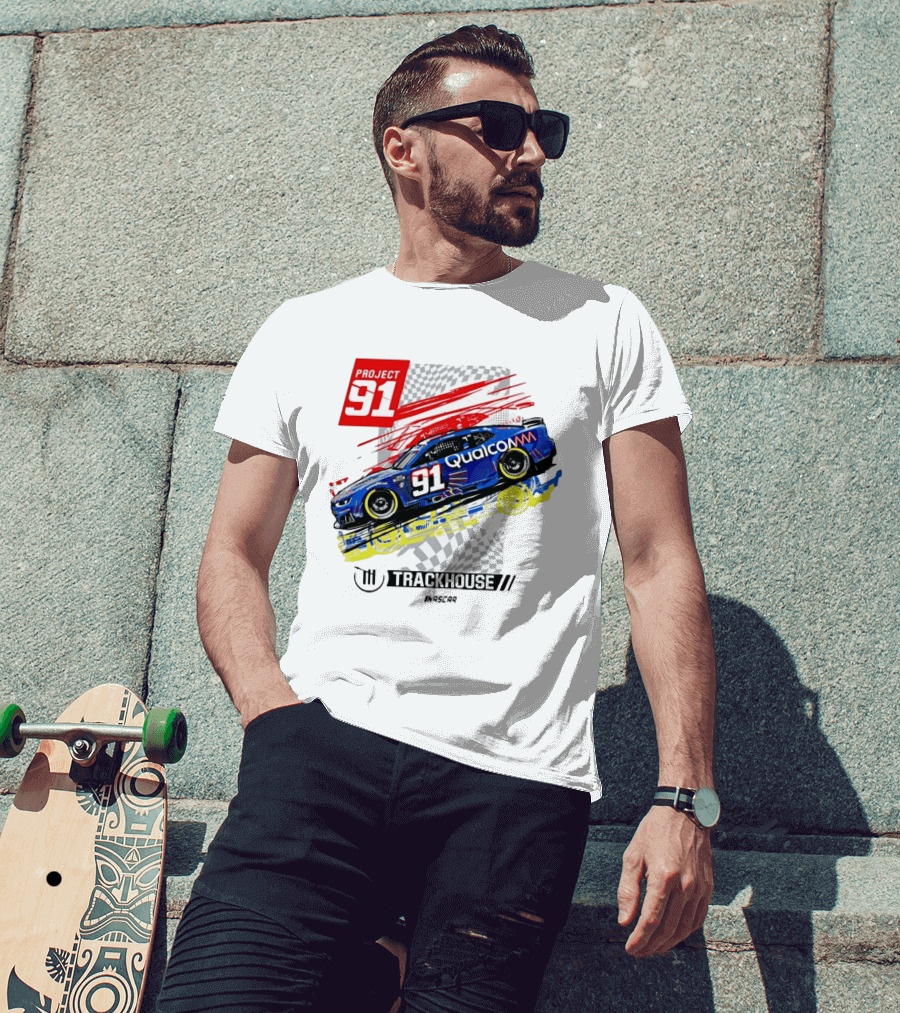Project 91 Trackhouse Racing Qualcomm NASCAR T-Shirt