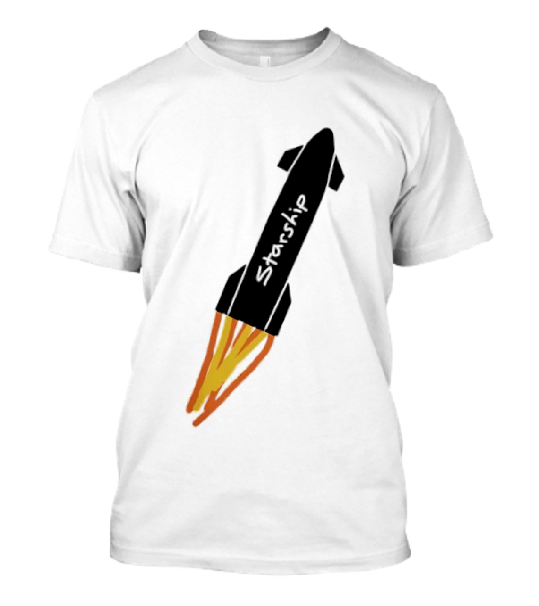 Starship Rocket SpaceX Space Exploration T-Shirt