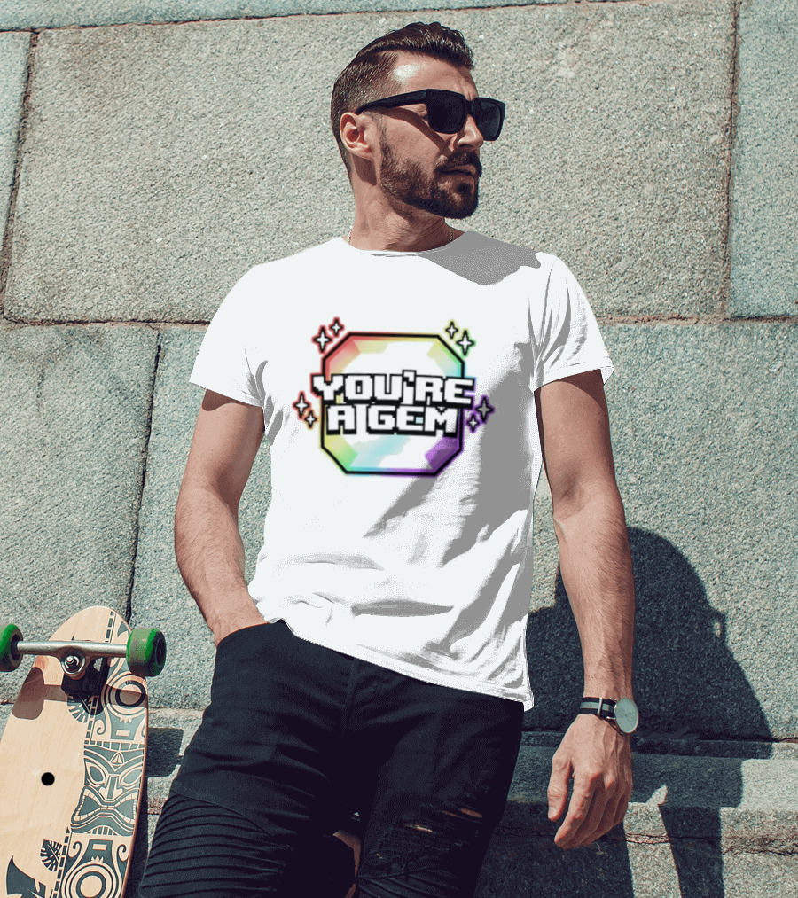 You're A Gem Emidivergent Pride Stars Rainbow T-Shirt
