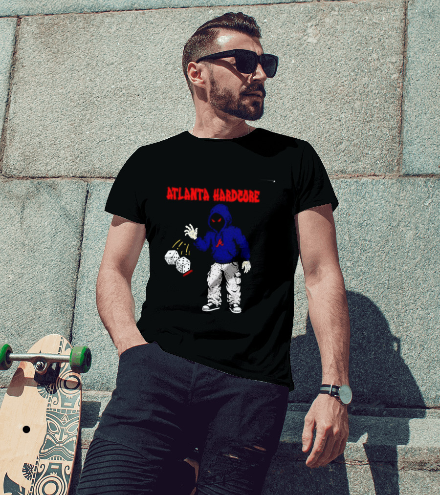 Atlanta Hardcore Braves Dice Throw Streetwear T-Shirt