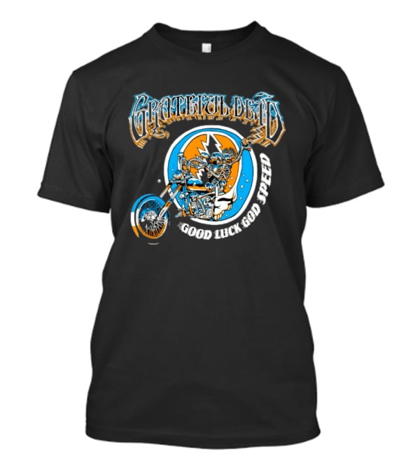 Grateful Dead Skeleton Biker Good Luck God Speed T-Shirt
