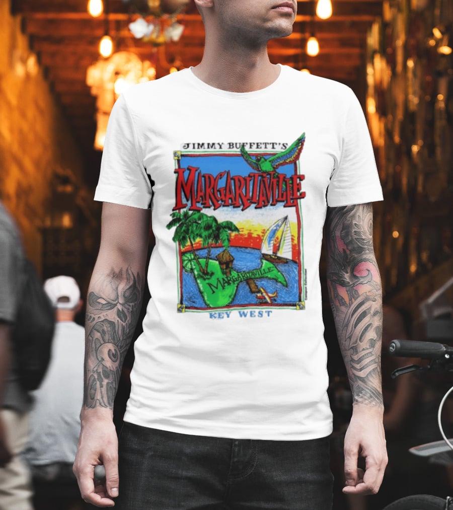 Jimmy Buffett's Margaritaville Key West Island Tropical Paradise Sailing Adventure T-Shirt