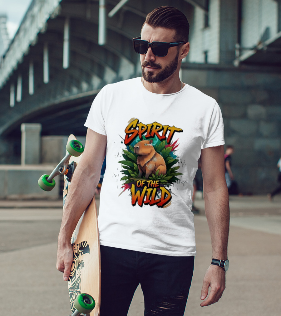 Spirit Of The Wild Capybara Nature Adventure T-Shirt