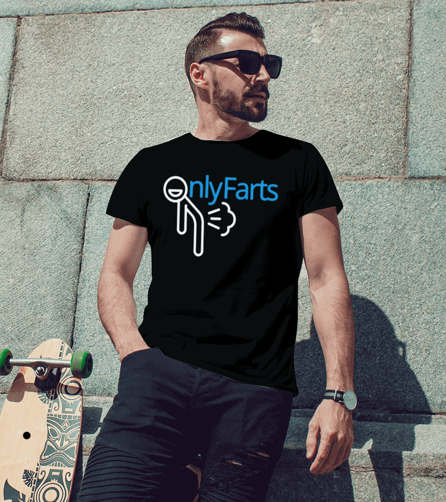 Onlyfarts Stick Figure Humor Fart Joke T-Shirt