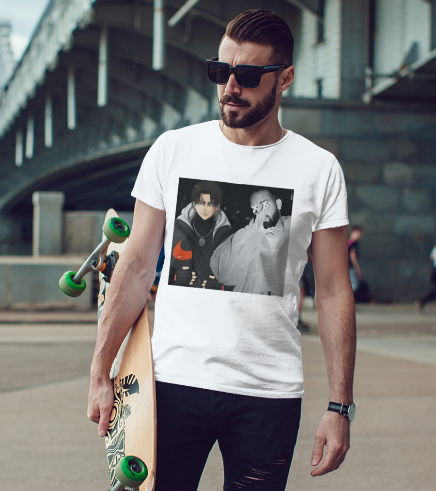 Levi Ackerman Nike Puffer Jacket Drake Crossover Fashion T-Shirt