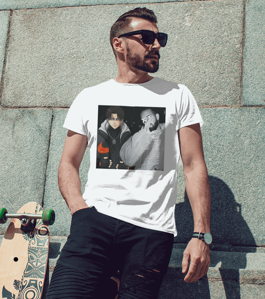 Levi Ackerman Nike Puffer Jacket Drake Crossover Fashion T-Shirt