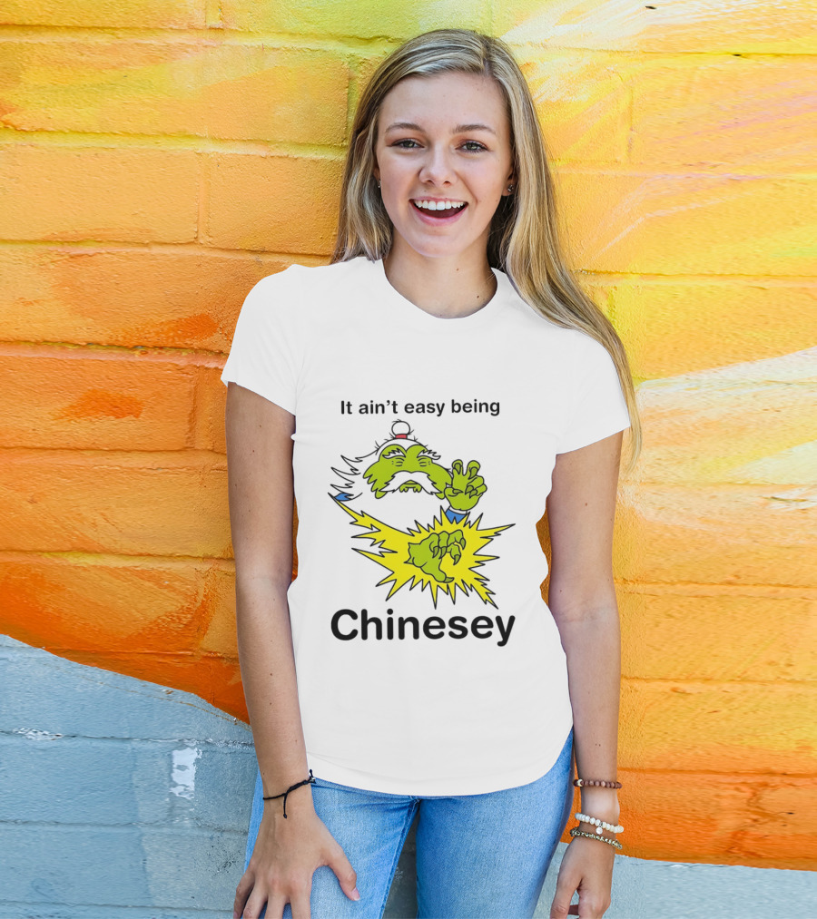 It Ain't Easy Being Chinesey Green Creature Martial Arts T-Shirt